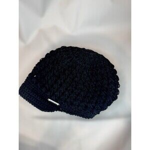 Harley Davidson Women’s Black Chunky Knit Beanie Hat Crochet Winter Cap RN103819